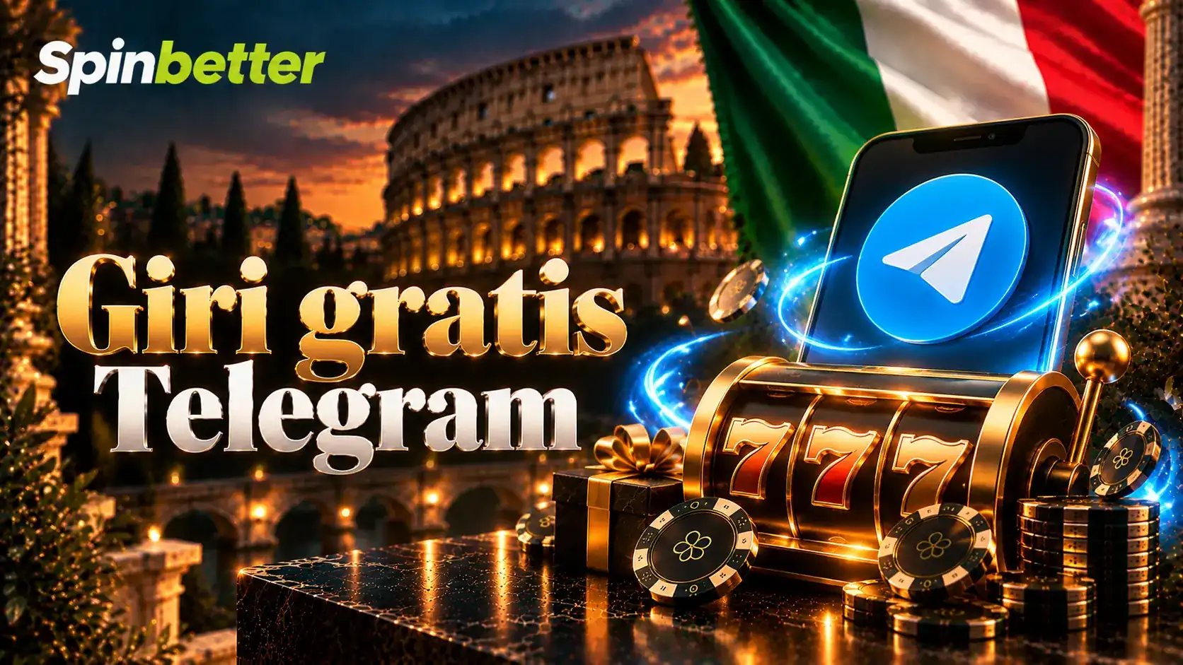 I giri gratis Telegram accreditati senza versamento sul conto